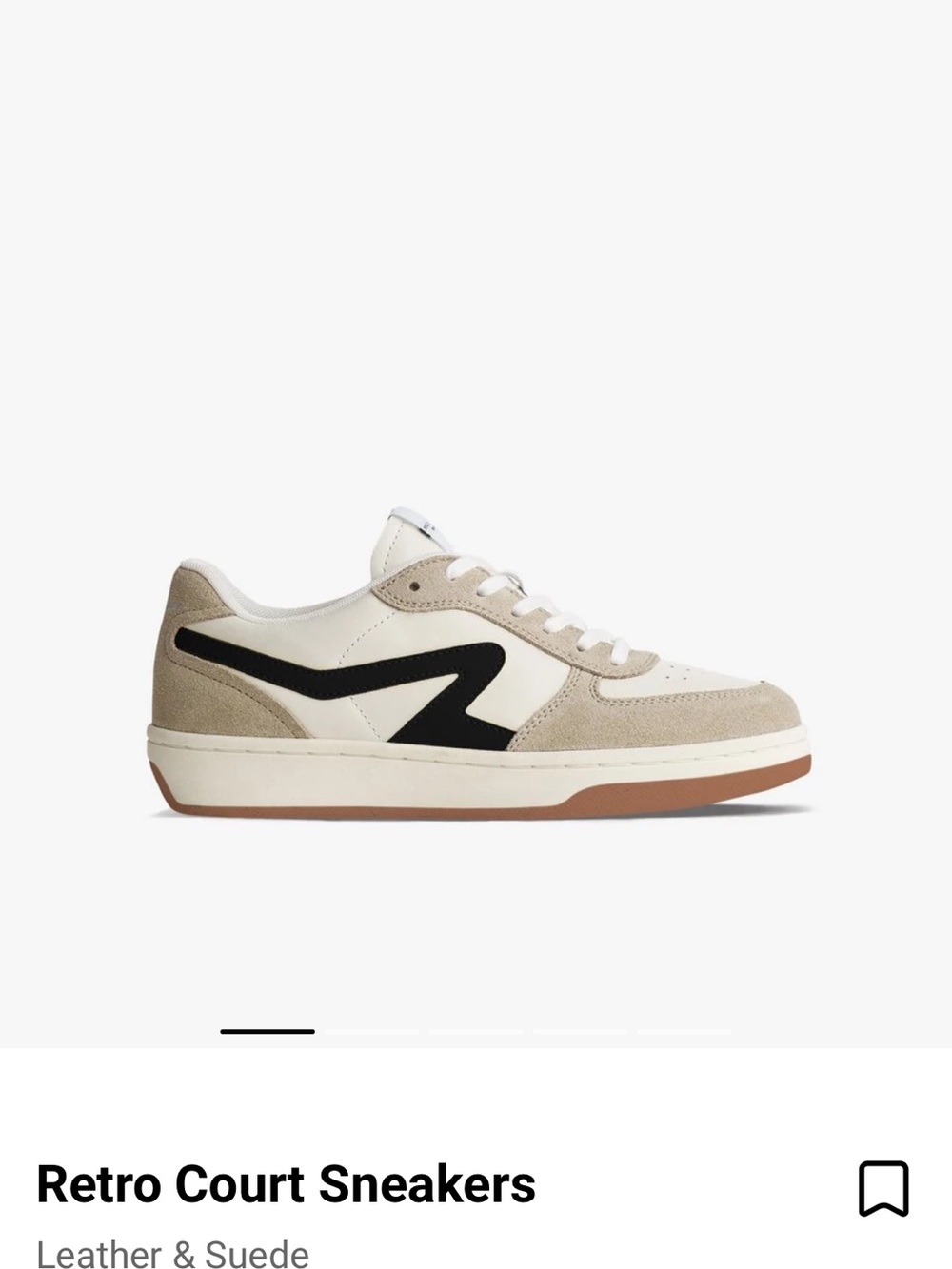 Rag & Bone retro court leather sneakers in Navy and White (limited edition) US 8 - Picture 15 of 15